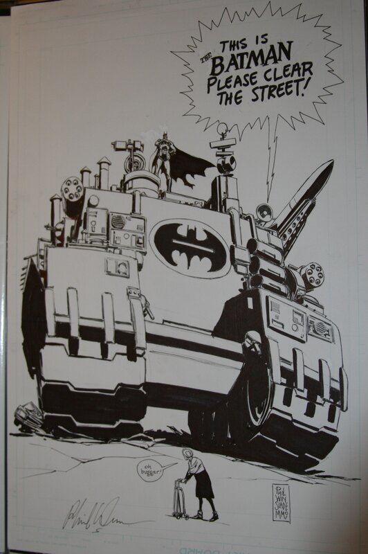Batmobile by Phil Winslade - Sketch