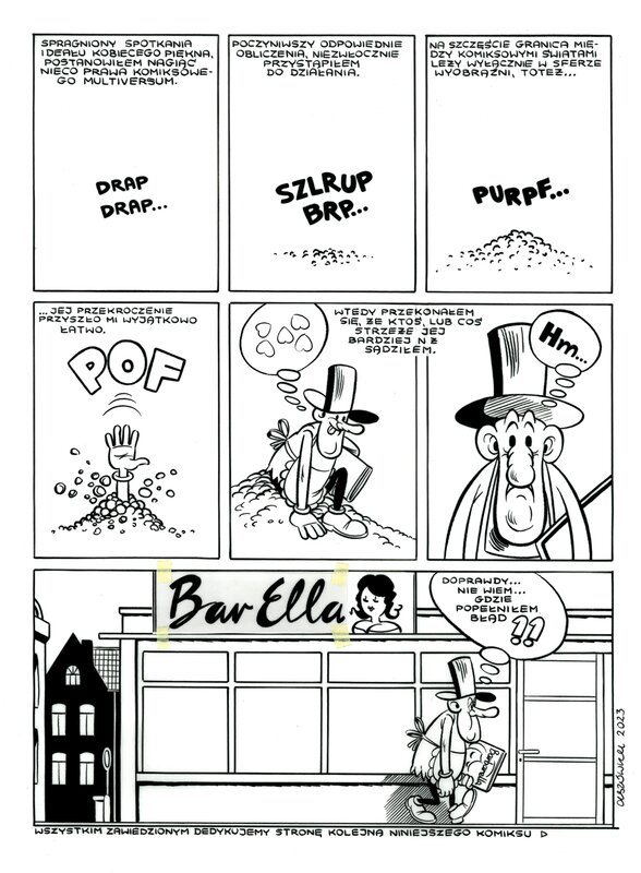 Wojtek Olszówka, Tadeusz Baranowski, Le Seigneur Pratique et Barbarella / Praktyczny Pan i Barbarella - Comic Strip