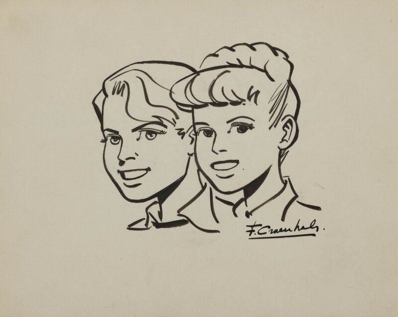 Teddy en Maggy by François Craenhals - Sketch