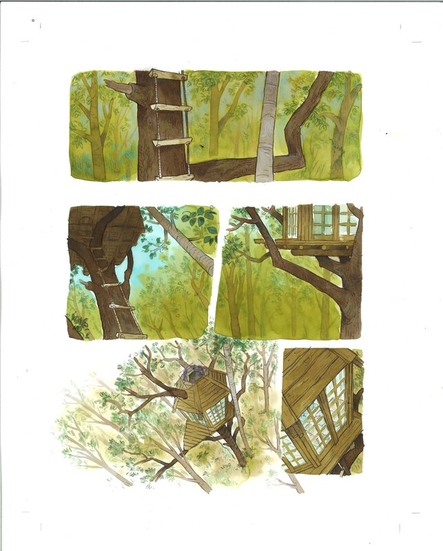 Dominique Mermoux, Par la force des arbres - Planche (04) - Planche originale