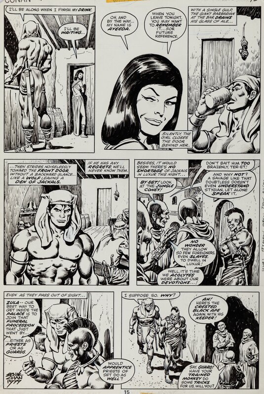 John Buscema, Ernie Chan, Conan the Barbarian - Aux portes de la mort - T86 p.15 - Comic Strip