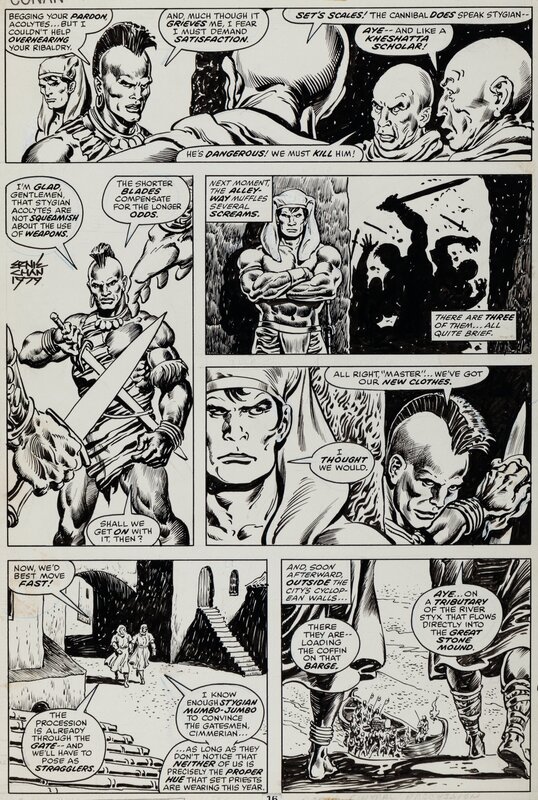 John Buscema, Ernie Chan, Conan the Barbarian - Aux portes de la mort - T86 p.16 - Comic Strip