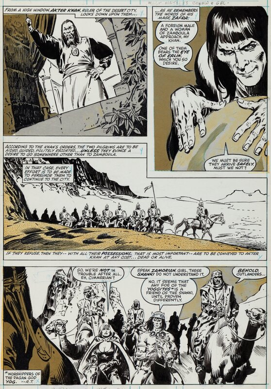 John Buscema, Tony DeZuniga, Savage Sword of Conan - T57 p23 - Planche originale