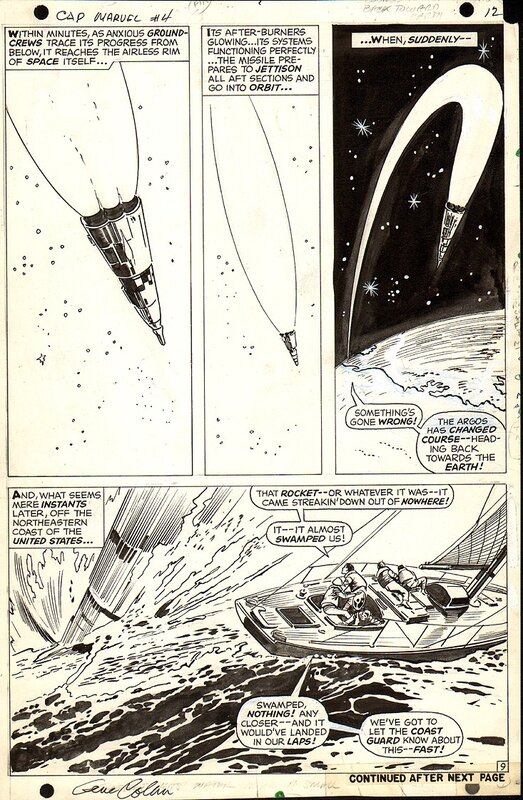 Gene Colan, Vince Colletta, Captain Marvel 4 Page 9 - Comic Strip