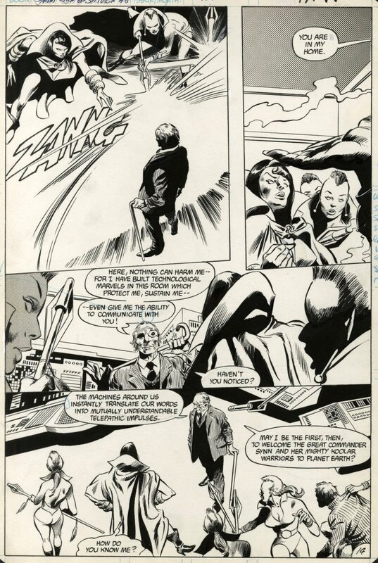 Gene Colan, Bob McLeod, Greg potter, Jemm Son of Saturn - T8 p.14 - Planche originale