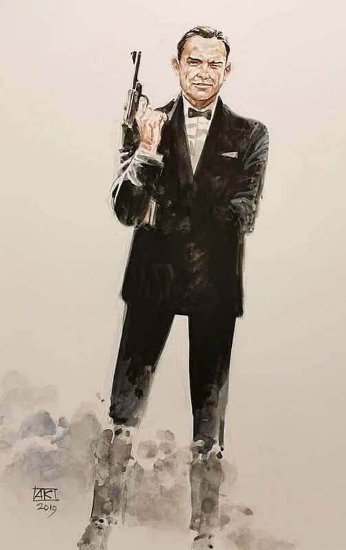 James Bond 007 par Apri Kusbiantoro - Illustration originale