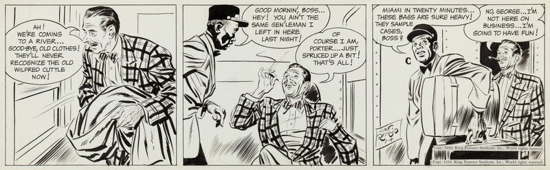 Alex Raymond, Rip Kirby - 4 Janvier 1950 - Comic Strip