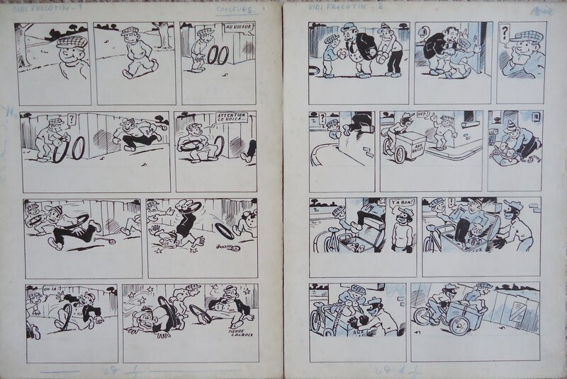 Bibi Fricotin 16 premières  planches (1947) de Pierre Lacroix - Comic Strip
