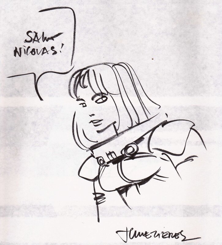 Laureline by Jean-Claude Mézières - Sketch