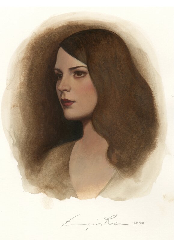 Portrait by François Roca - Original Illustration