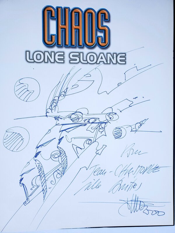 Philippe Druillet, LONE SLOANE T8 CHAOS - Sketch