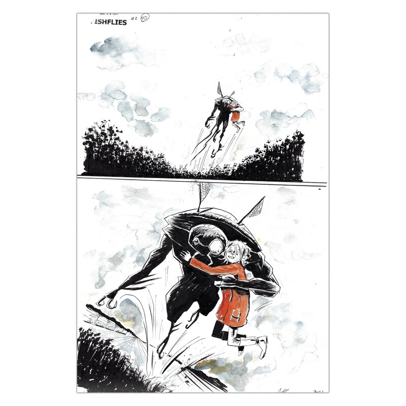 En vente - Jeff Lemire, Les Éphémères - Page 110 - Planche originale