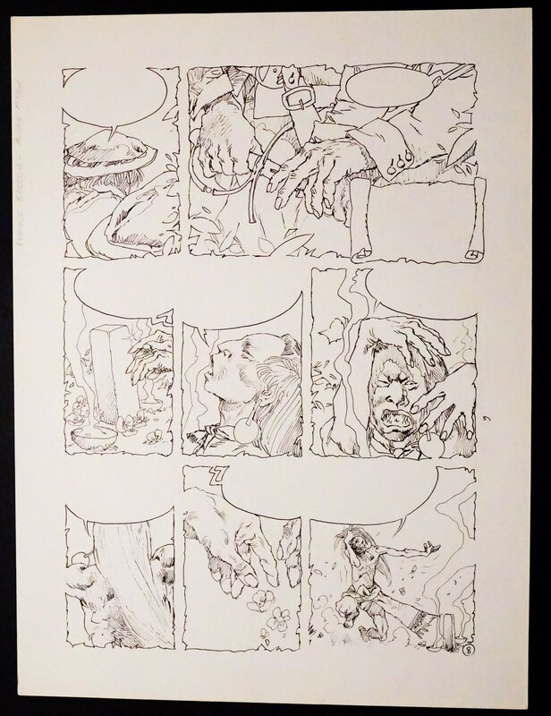 For sale - Enrique Breccia, El poderoso dios, p.8 - Comic Strip