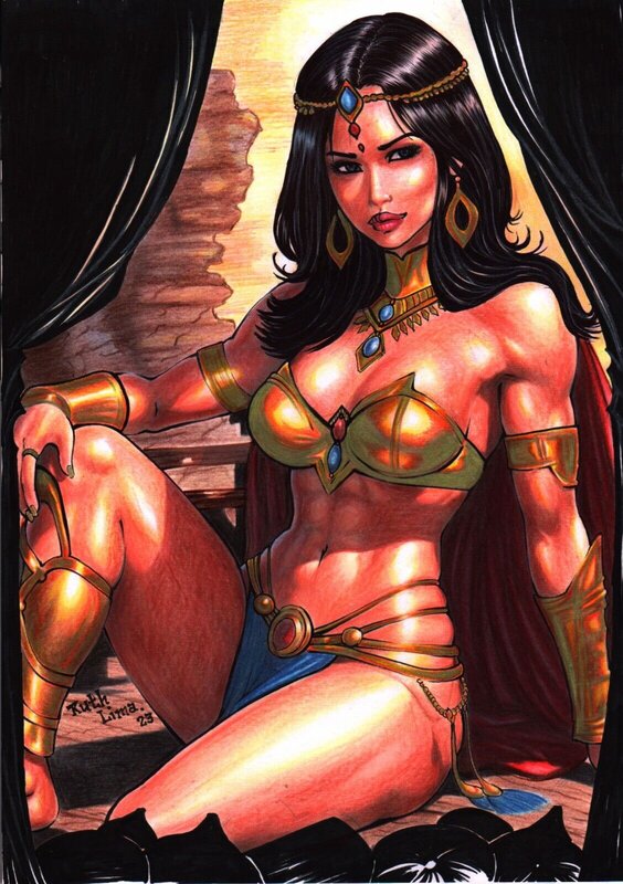 Dejah Thoris par Ruth Lima - Illustration originale