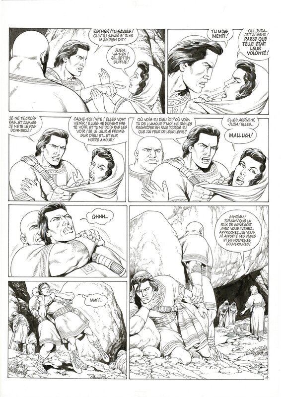 J-Y Mitton - Ben Hur - Golgotha p4 - Planche originale