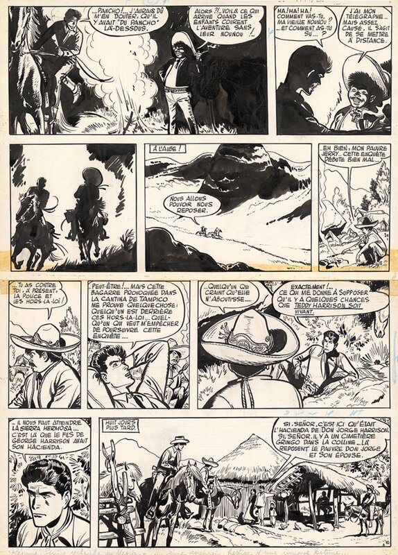 Jijé, Jerry Spring - Le maitre de la Sierra - T6 p.10 - Planche originale