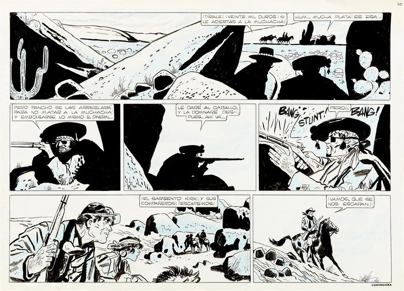 Hugo Pratt, Hector Oesterheld, Sergent Kirk - Il castello di Titlàn - p.10 - Comic Strip