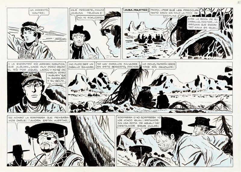 Hugo Pratt, Hector Oesterheld, Sergent Kirk - Il Castello di Titlan - p.32 - Comic Strip