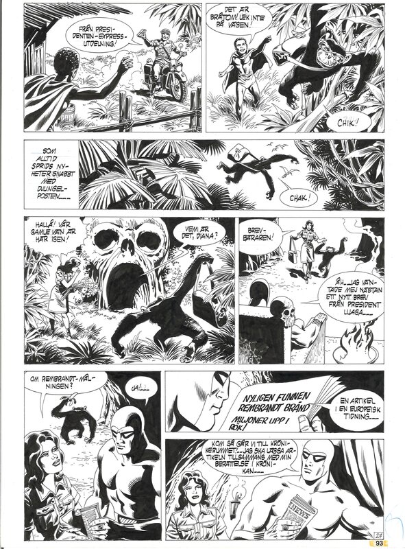 Mitton, Le Fantôme, Episode 6, Mort à Bruges, planche n°27,1991 - Comic Strip