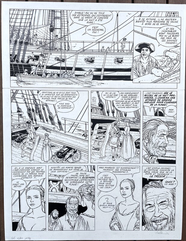 For sale - Patrice Pellerin, L'EPERVIER, planche 35 - Comic Strip