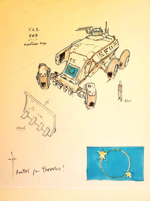 Louis, DRONE T2 POST-TRAUMA - Original art