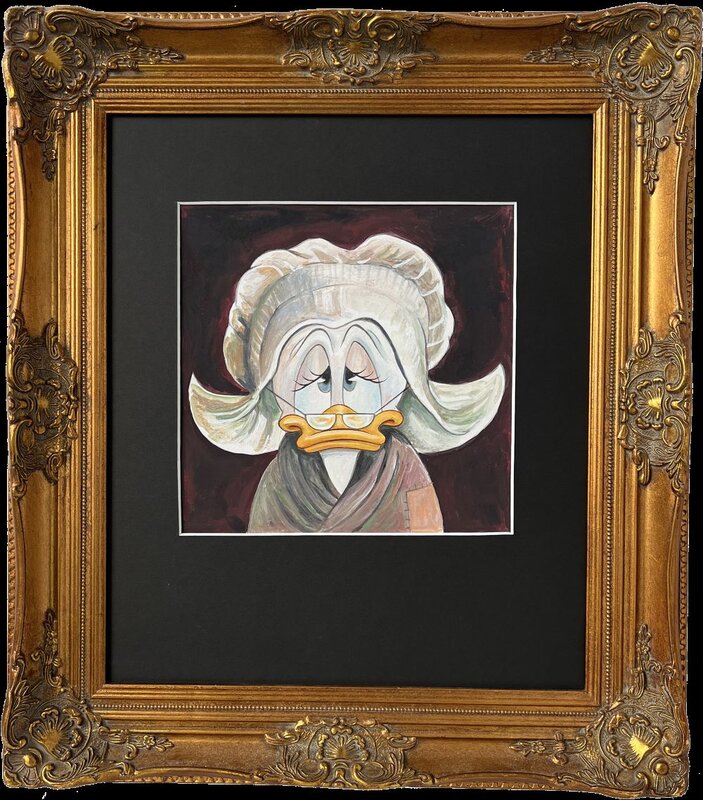 En vente - Tony Fernandez, Daisy Duck inspirée par le tableau 