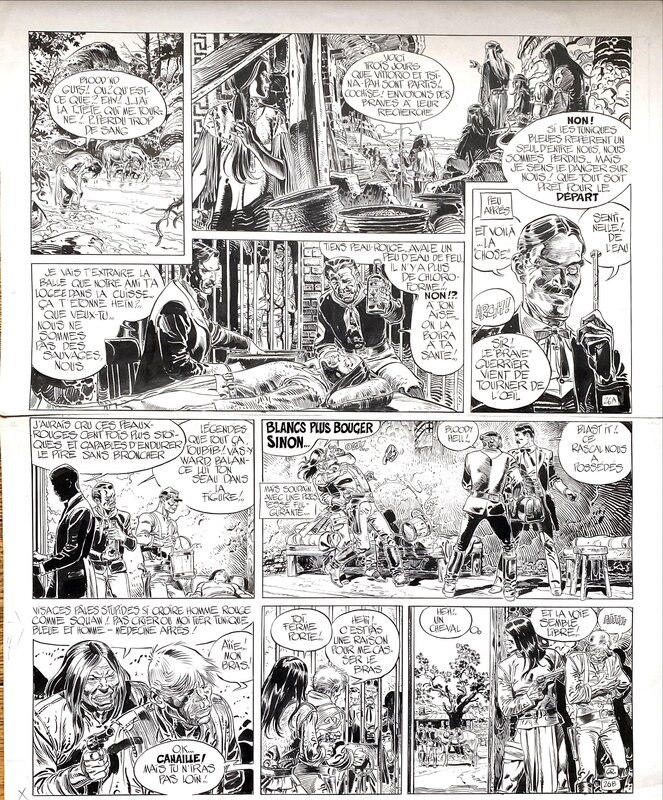 Jean Giraud, Jean-Michel Charlier, Blueberry - Nez Cassé - 1977 - Planche 26 - Comic Strip
