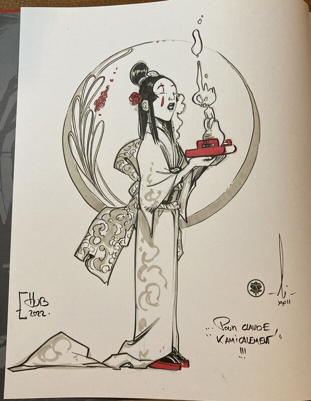Okko Artbook par Hub - Dédicace