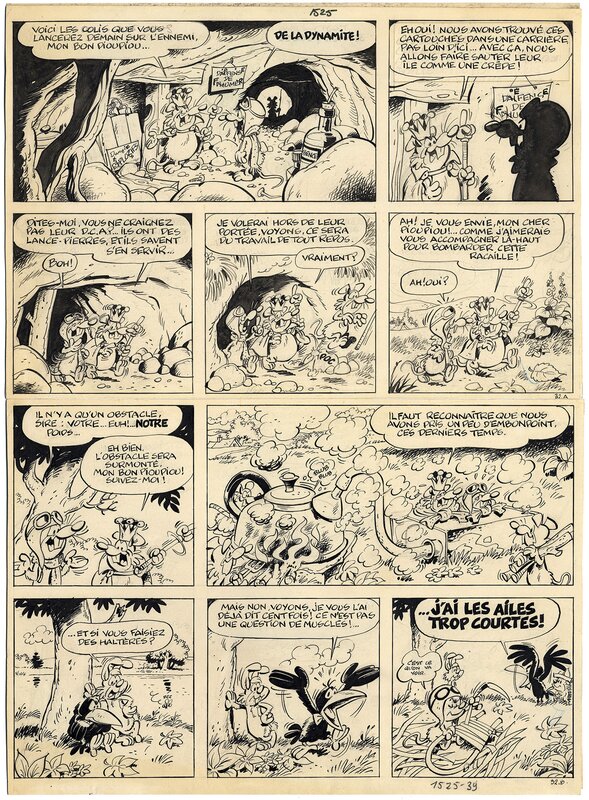 Raymond Macherot, Sibylline en danger pl 32 - Planche originale