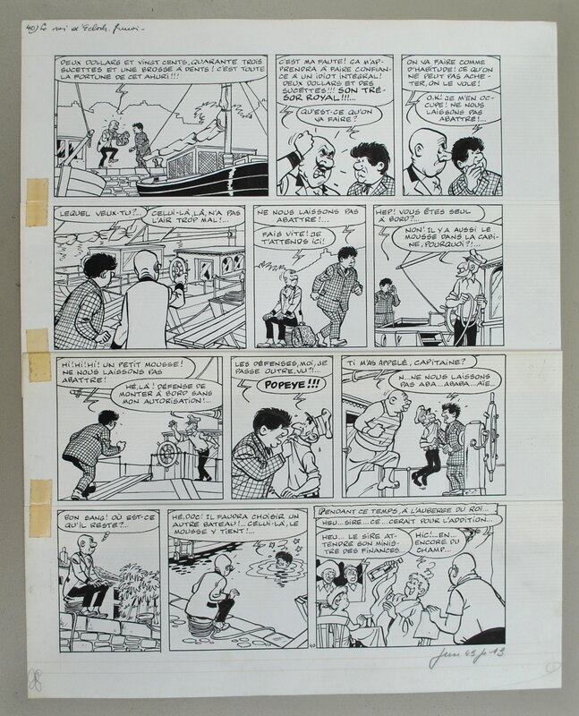 Planche originale de Chick Bill par TIBET - Comic Strip