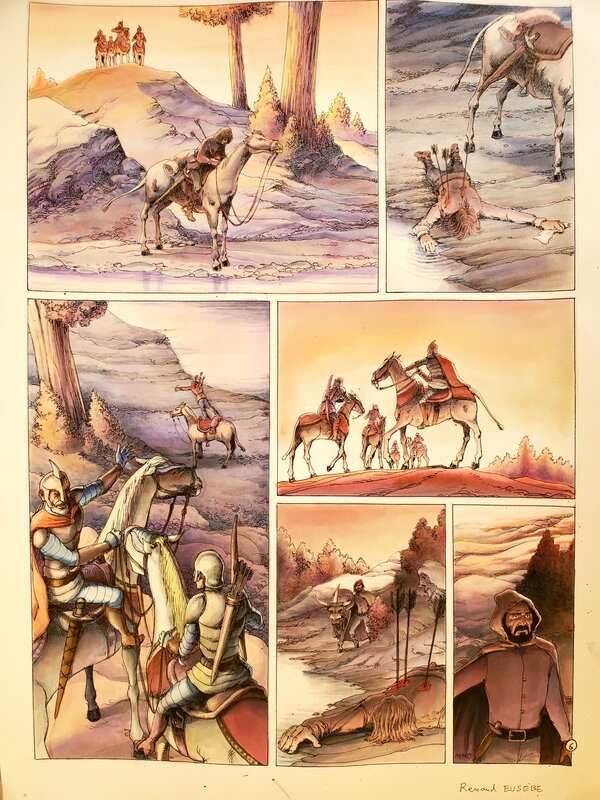 Renaud Eusebe, planche originale   couleur directe - Comic Strip