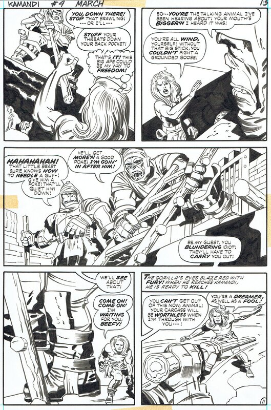 For sale - Jack Kirby, Kamandi - issue 4 p 11 - Comic Strip