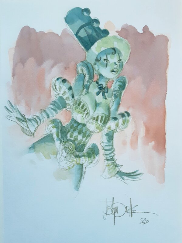 Clownesse by Jean-Baptiste Andréae - Original Illustration