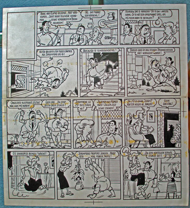 Eduard De Rop, Willy Vandersteen, Jerom het geheim van Brokkelsteen - Comic Strip