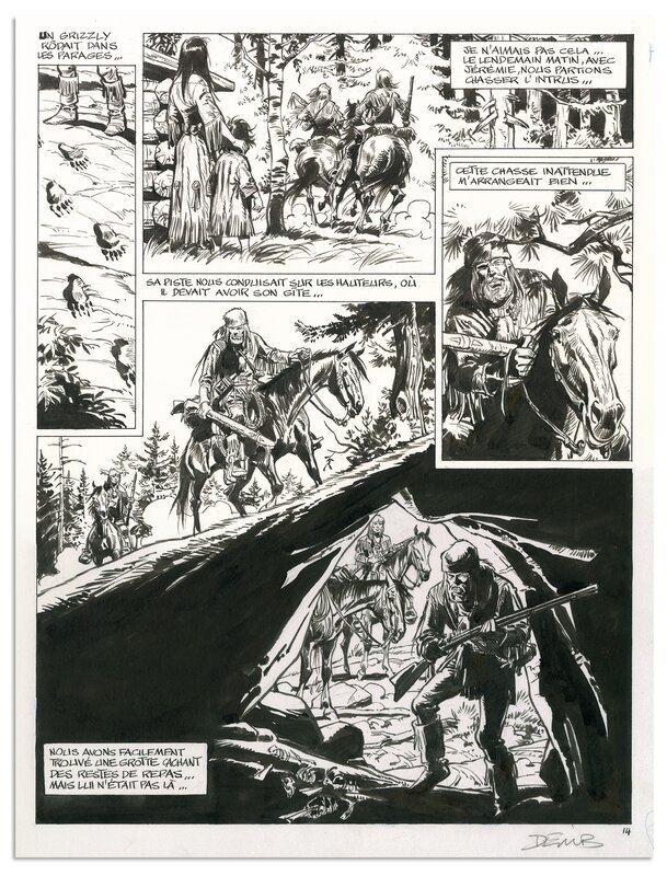 Derib, Buddy Longway - L'eau de feu (T. 8) - 1978 - Planche 14 - Comic Strip