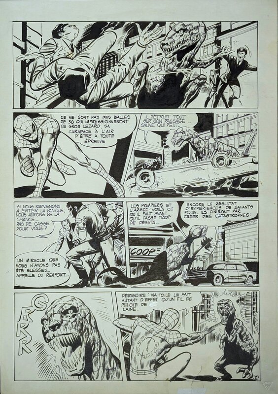 Gérald Forton, Algernon Bradfield, Les aventures de Spider-Man, Le Monstre Urbain, page 2 - Comic Strip