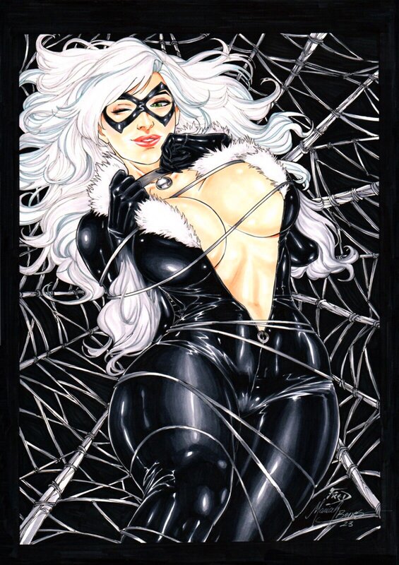 Fred Benes, Mariah Benes, Fred Benes & Mariah Benes - Black Cat 2023 - Illustration originale