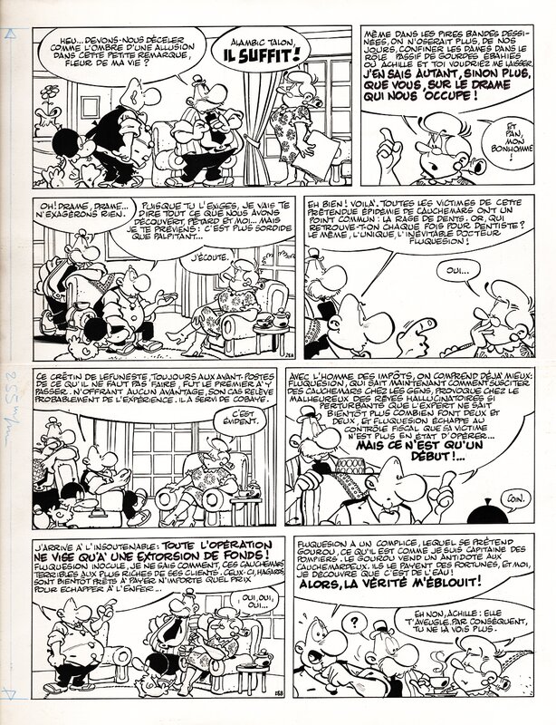 Greg, Achille Talon (Ne Rêvons Pas - planche 28) - Planche originale