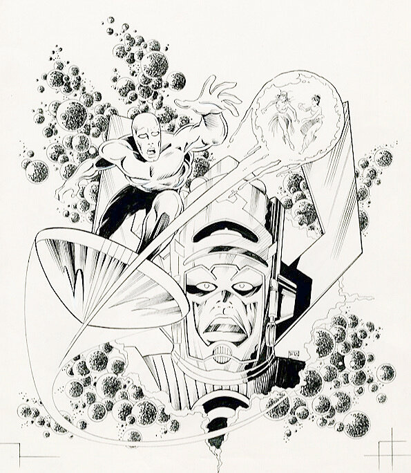 Ciro Tota, Jack Kirby, Stan Lee, Tota, Couverture Nova#128, septembre 1988. - Original Cover