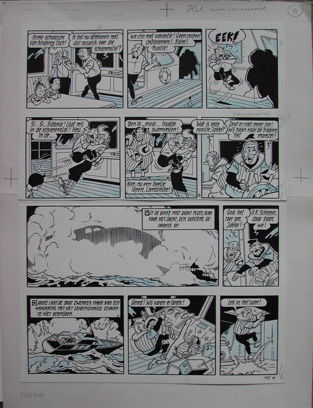 Willy Vandersteen, Suske en Wiske het mini mierennest - Planche originale