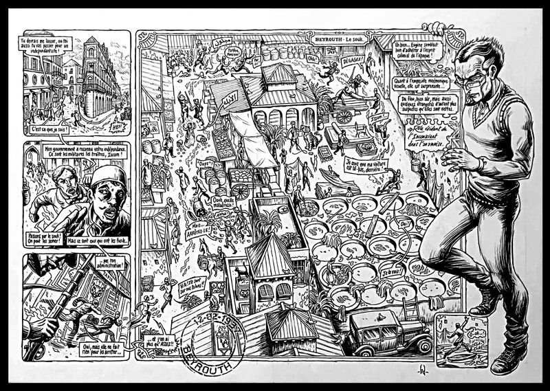 Benoît Dahan, Double Planche Psycho-Investigateur - Comic Strip