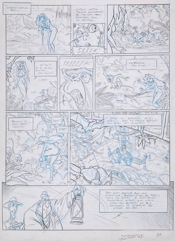 Etienne Willem, Vieille Bruyères et Bas de Soie - Comic Strip