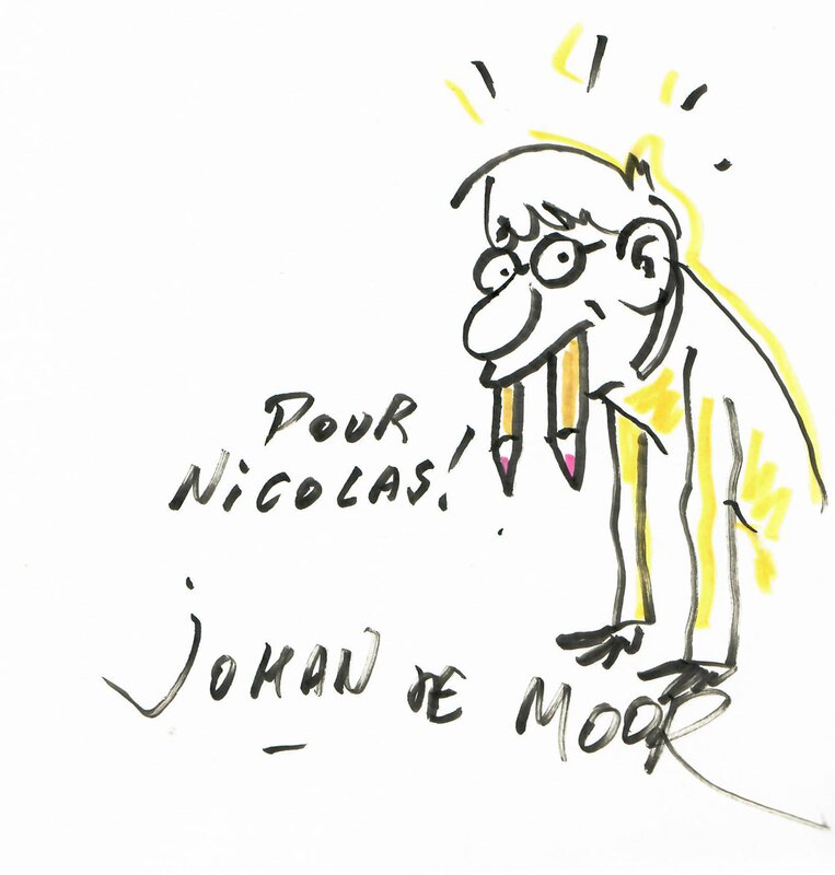 Autoportrait par Johan De Moor - Dédicace