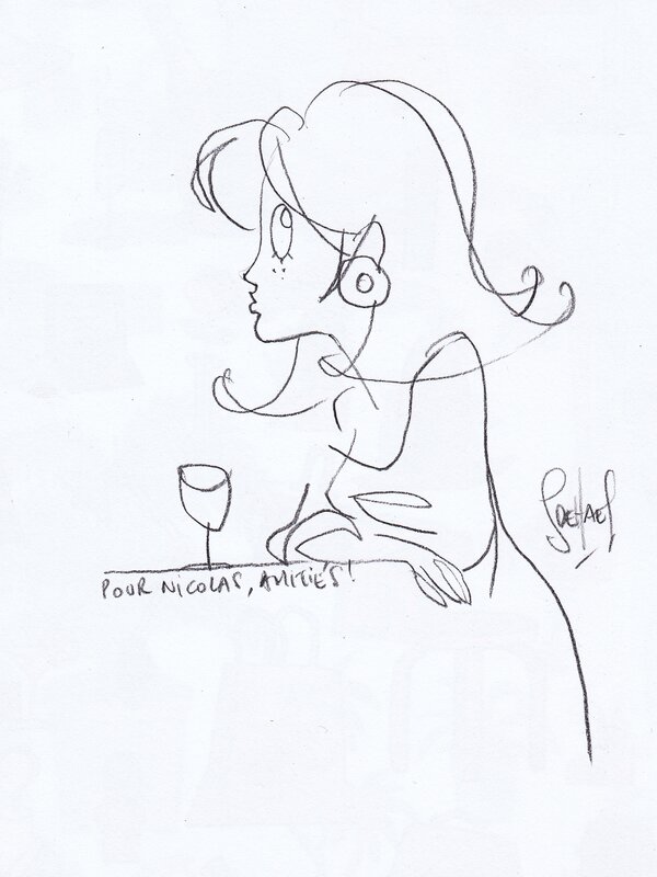 Mademoiselle F. by Serge Dehaes - Sketch