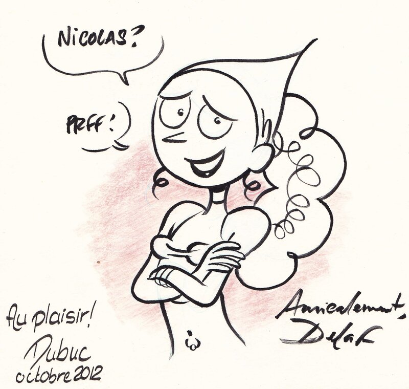 Les Nombrils by Delaf, Dubuc - Sketch