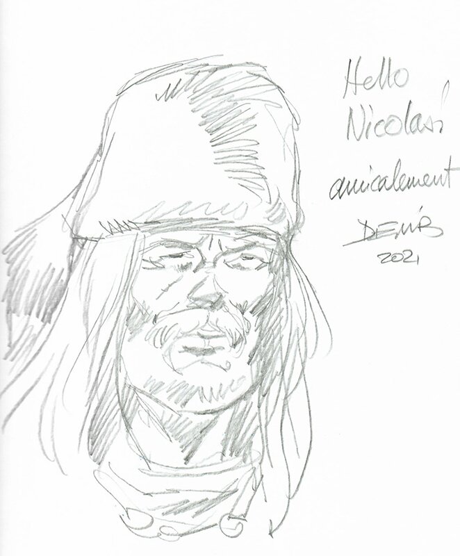 Buddy Longway by Derib - Sketch