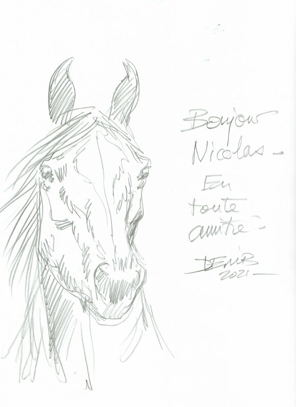 Un cheval by Derib - Sketch
