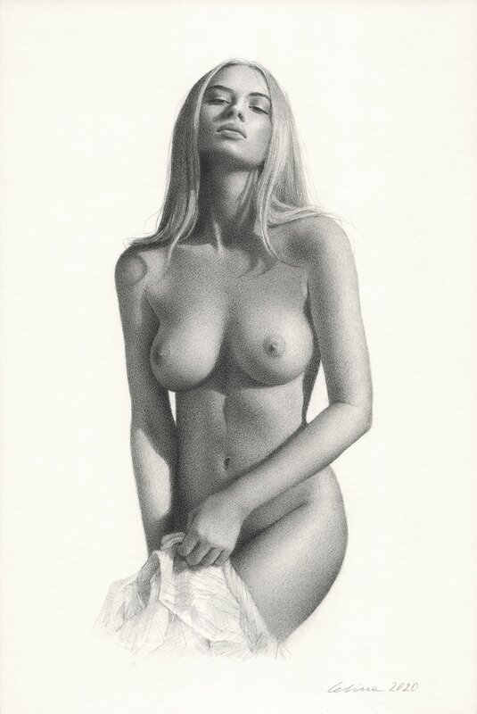 Nude female #836 par Celina . - Illustration originale