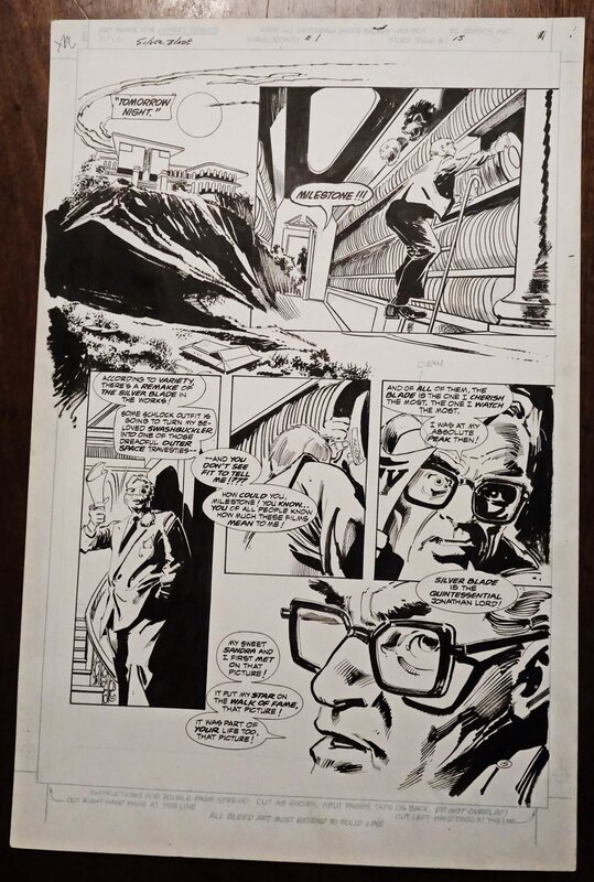 Gene Colan, Silver Blade, numéro 1, planche 15 - Comic Strip