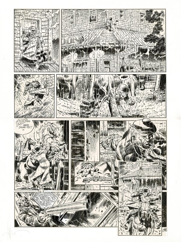 Jean-Claude Cassini, Axel Gonzalbo, Corpus Hermeticum (tome 7) - Badlands - Planche originale